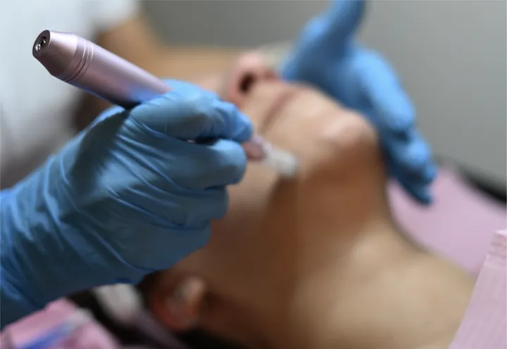 Procedimiento facial de microneedling